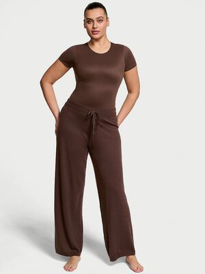 Luxe Crème Knit Lounge Pants