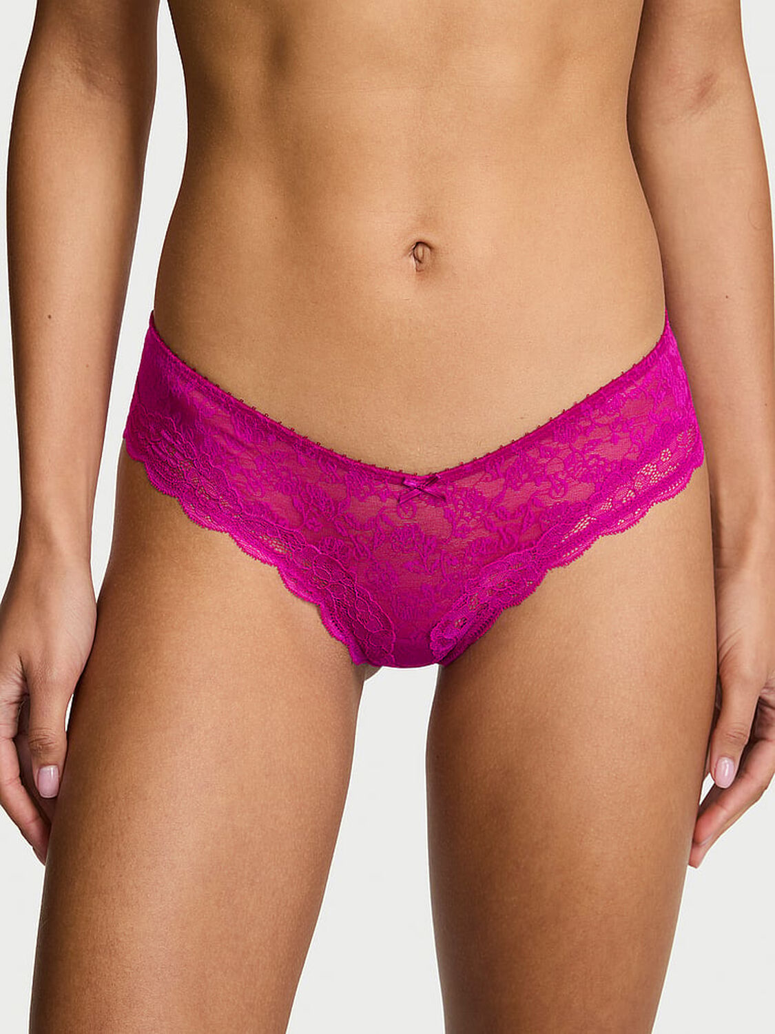 vs Victoria's Secret Tease Lace High-Leg Cheeky Panty Berrylicious 1 of 4 