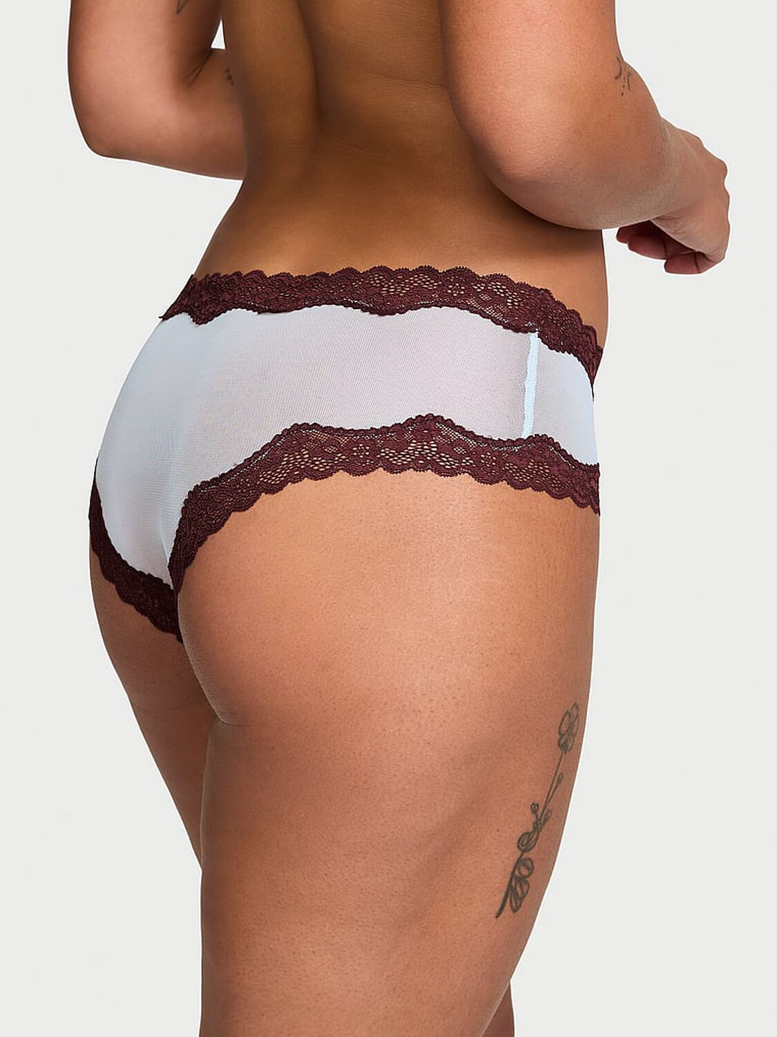 vs Victoria's Secret Tease Mesh Lace-Trim Cheeky Panty 2 of 3 