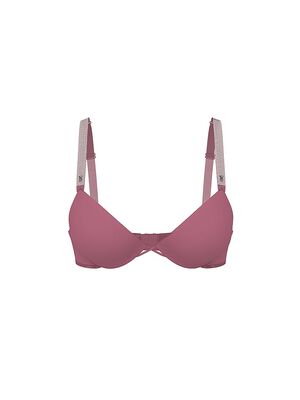 Logo Shine Strap Lightly Lined Low-Cut Demi Bra