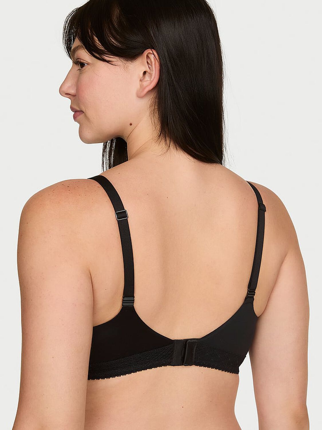 vs Body By Victoria Perfect Shape Lace-Trim Push-Up Bra Black 2 of 3 