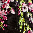 Wisteria Embroidery Lightly Lined Demi Bra, Black Wisteria, swatch