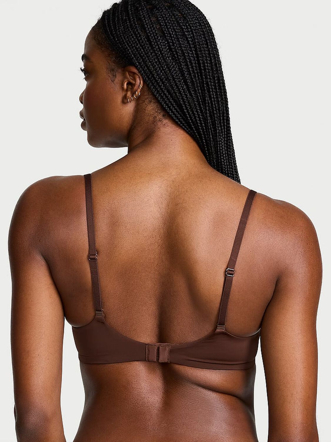 vs The T-Shirt Smooth Lightly Lined Wireless Bra Ganache 2 of 3 