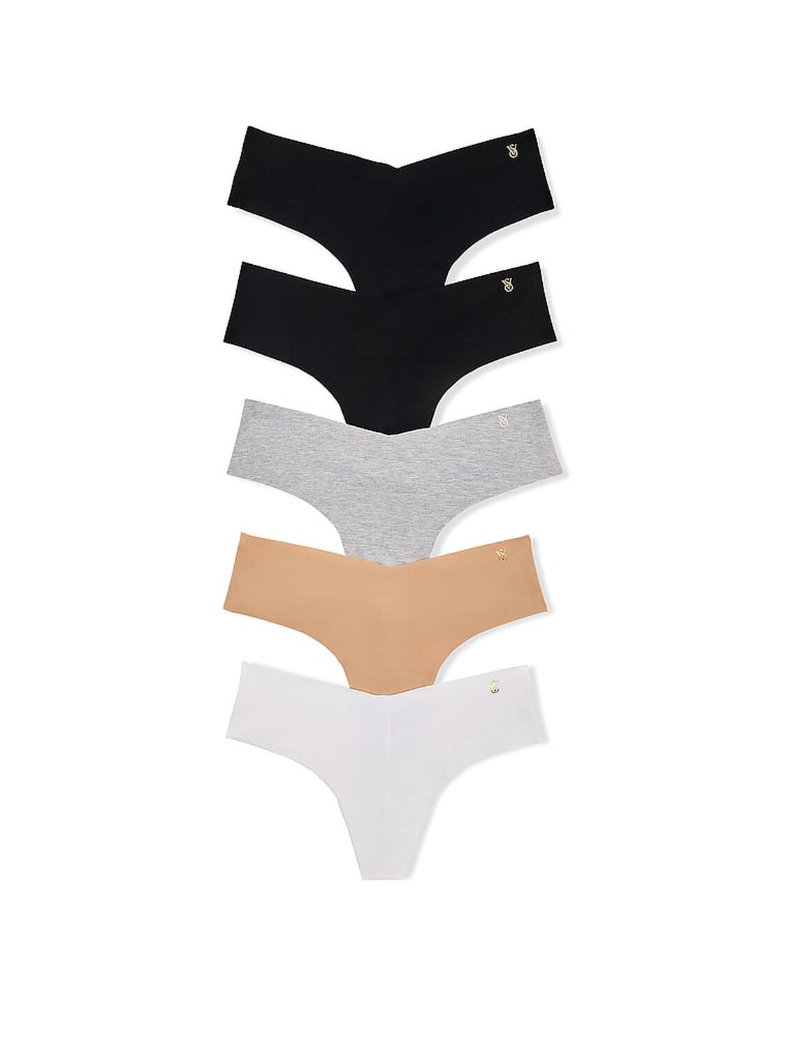vs Victoria's Secret 5-Pack No-Show Thong Panties Assorted 1 of 1 