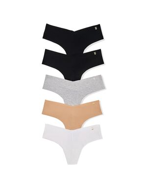 5-Pack No-Show Thong Panties