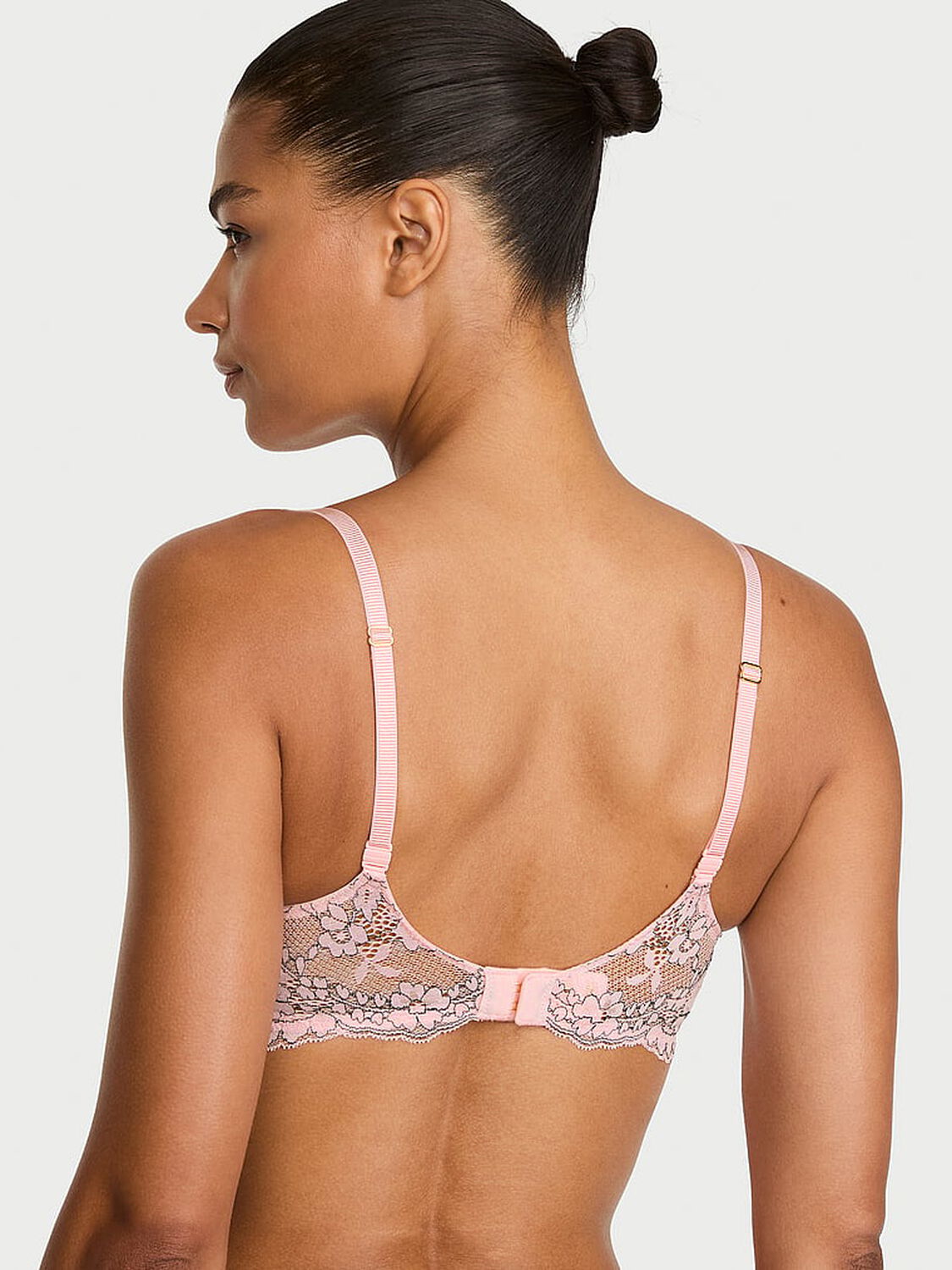 vs Dream Angels Wicked Unlined Lace Balconette Bra Angel Pink 2 of 3 
