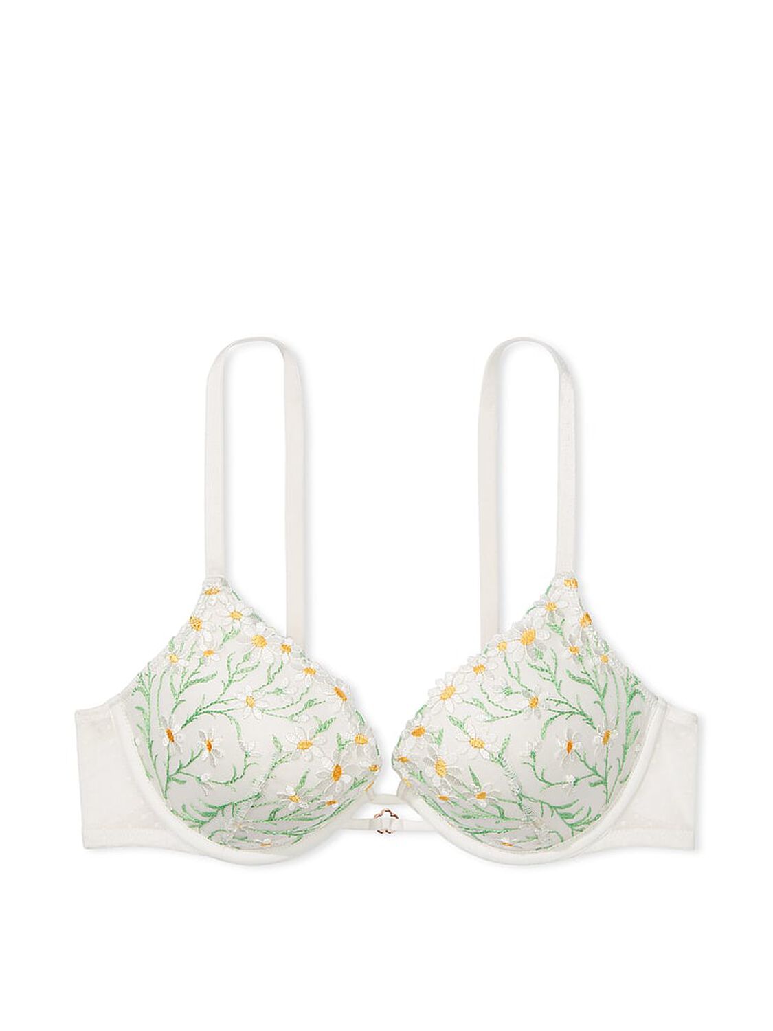 vs Dream Angels Daisy Chain Embroidery Push-Up Bra White Daisies 3 of 4 