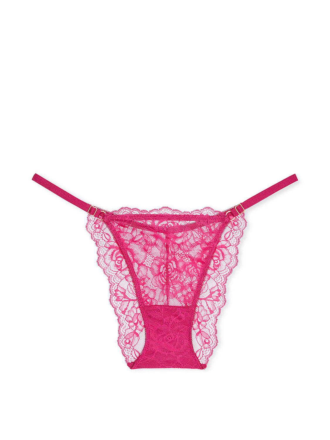 vs Very Sexy Rose Lace Adjustable Brazilian Panty Cherry Blossom 3 of 3 