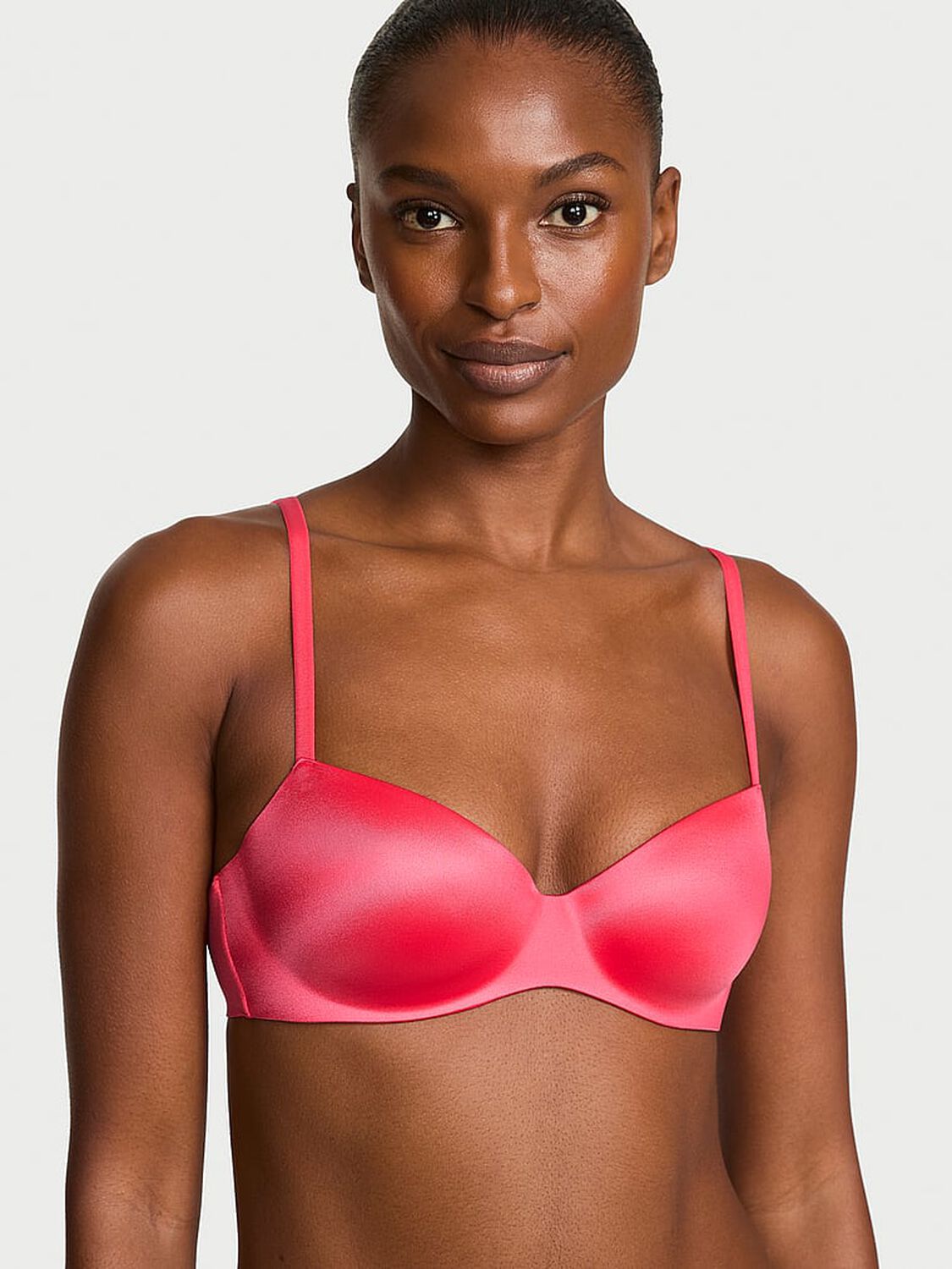 vs Body By Victoria FlexFactor Lightly Lined Balconette Bra Wild Watermelon 1 of 4 