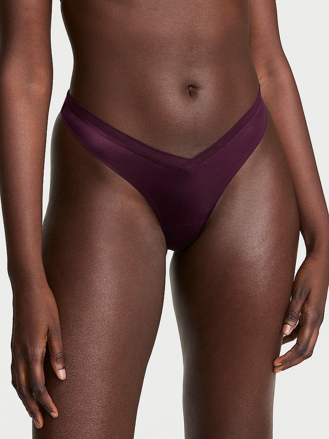 vs Very Sexy Sheer Reveal Mesh-Trim Strappy-Back Thong Panty Multi 1 of 3 