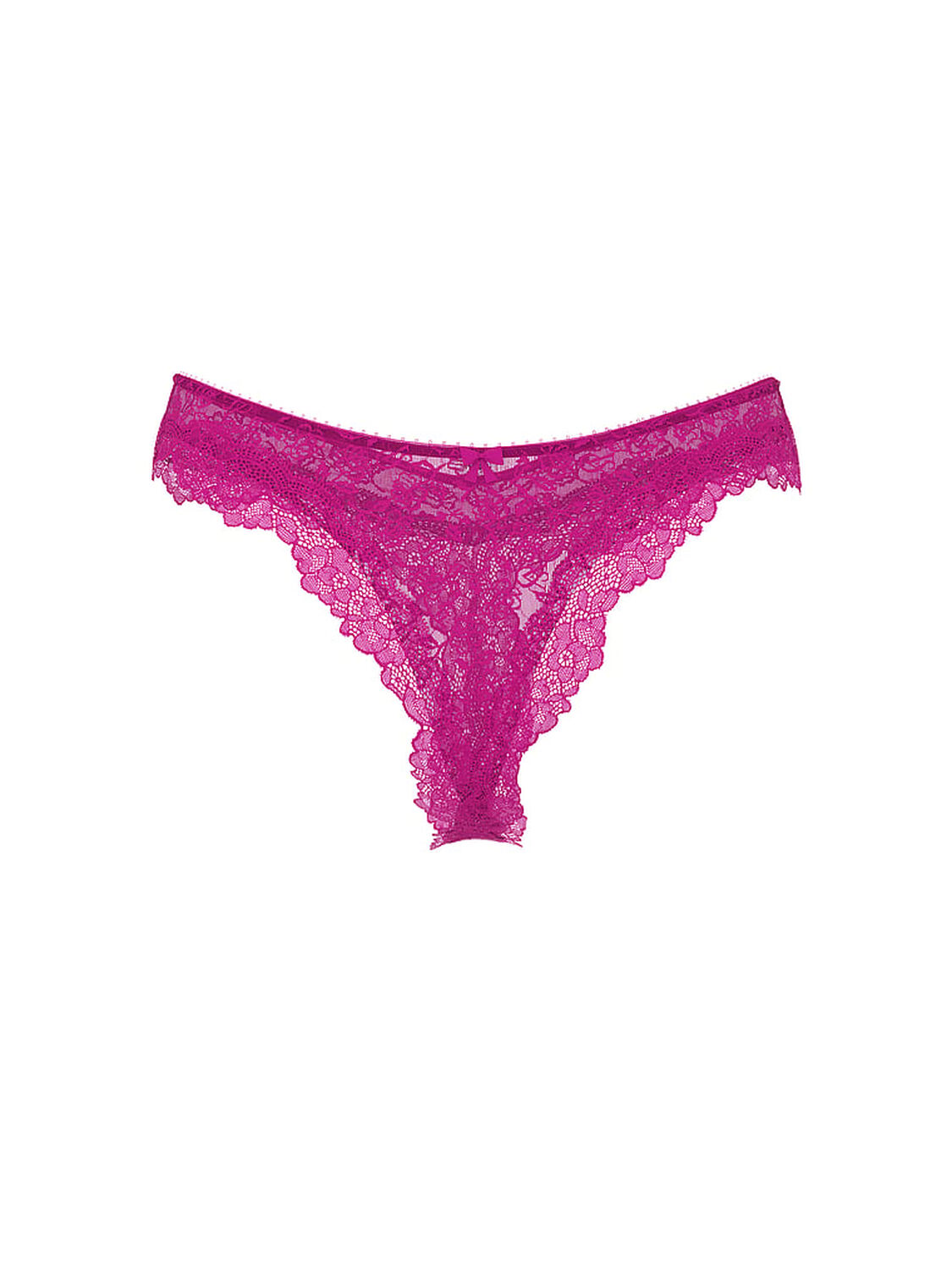 vs Victoria's Secret Tease Lace High-Leg Thong Panty Berrylicious 3 of 4 