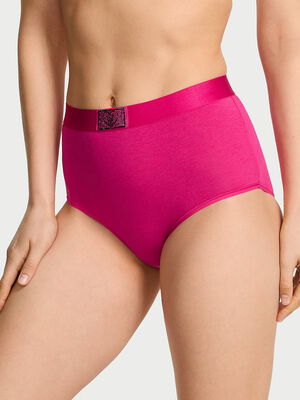 Logo Cotton Heart Shine Patch Modern Brief Panty