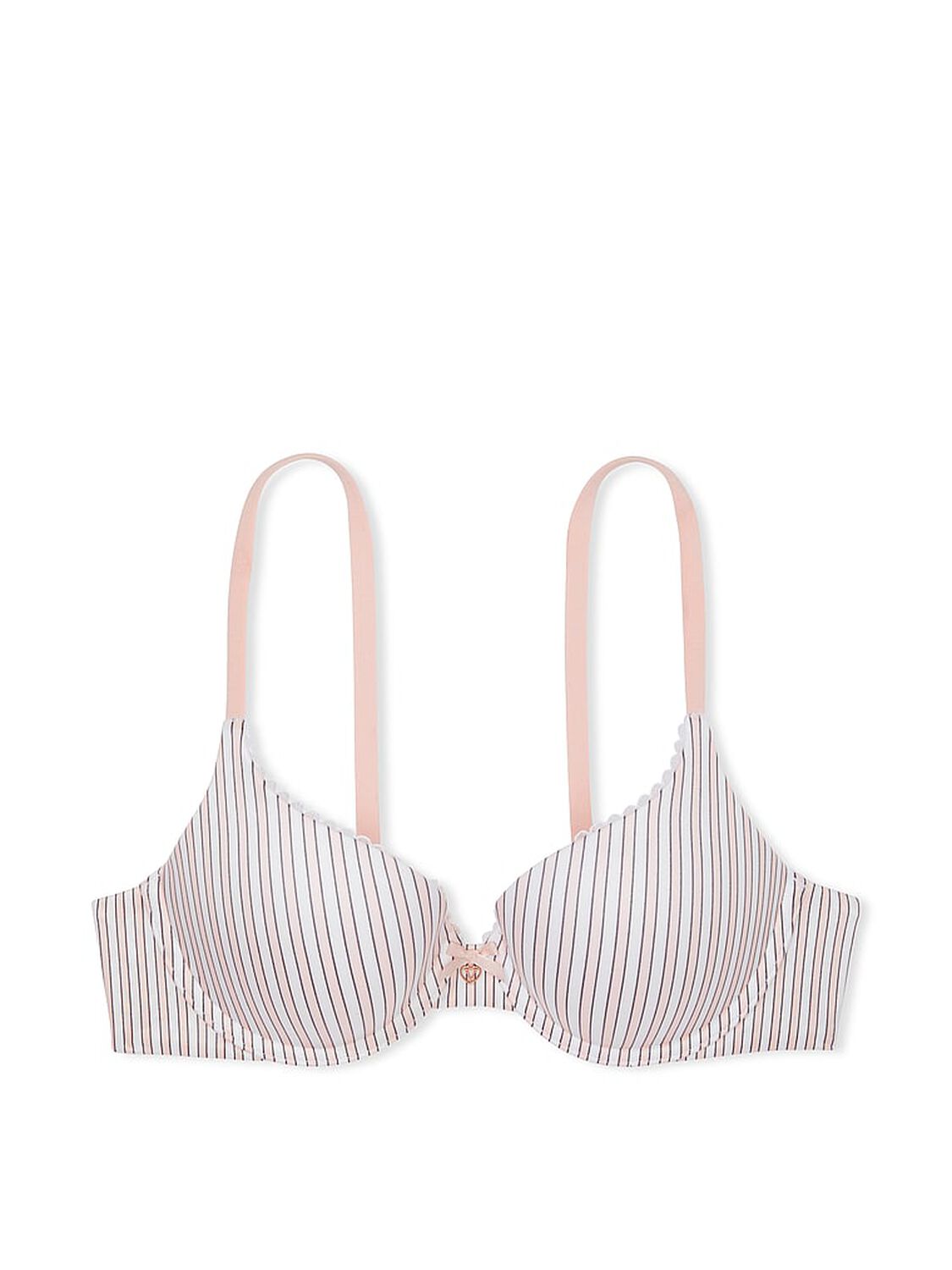 vs Body By Victoria Perfect Shape Push-Up Smooth Bra Pink Stripes 3 of 4 