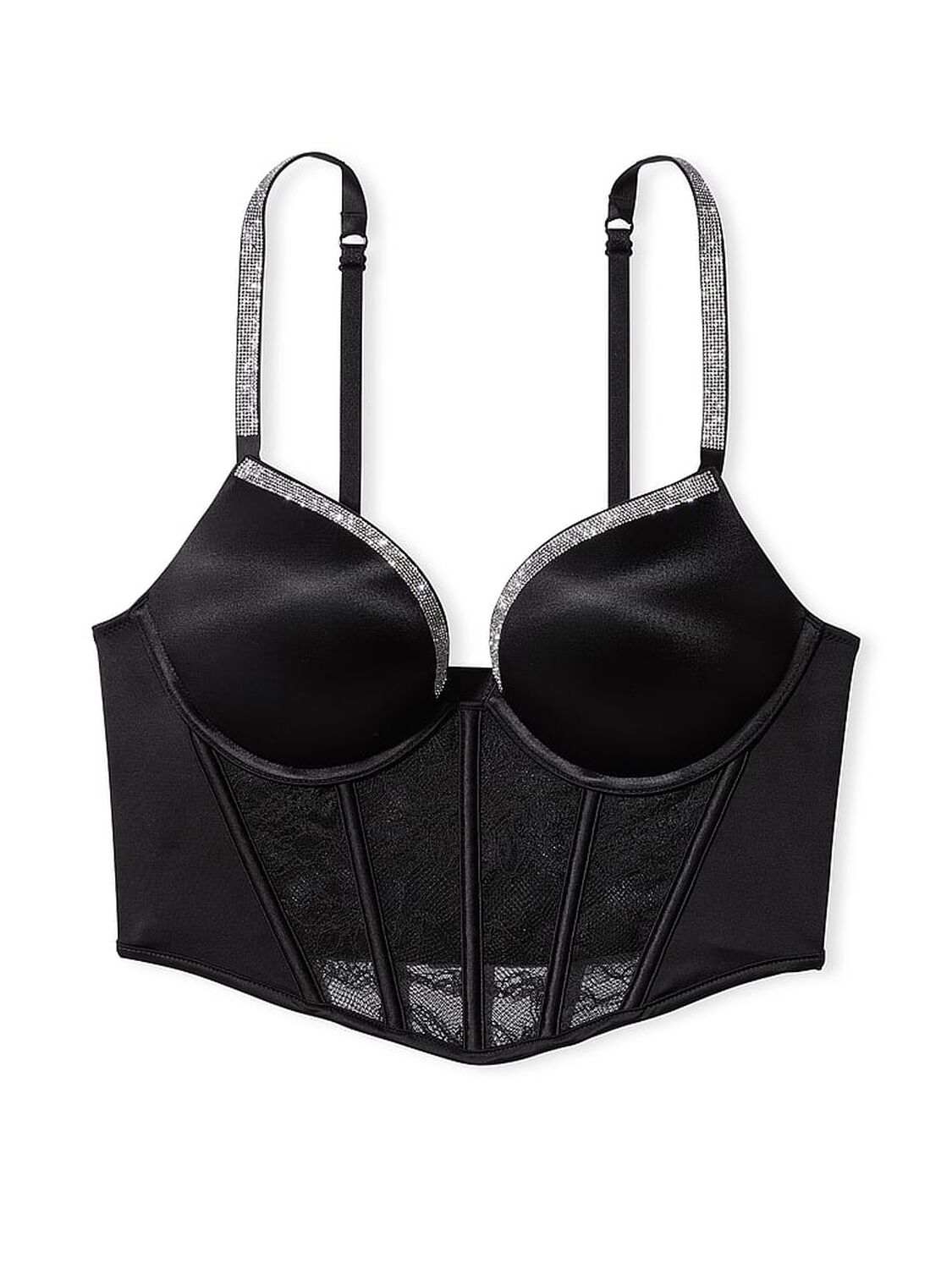 vs Very Sexy Bombshell Add-2-Cups Shine Strap Push-Up Corset Top 3 of 5 