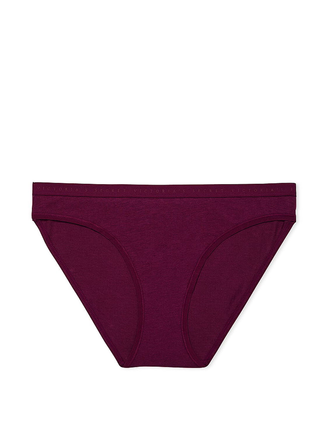 vs Victoria's Secret Stretch Cotton Bikini Panty Plum Rouge 3 of 3 