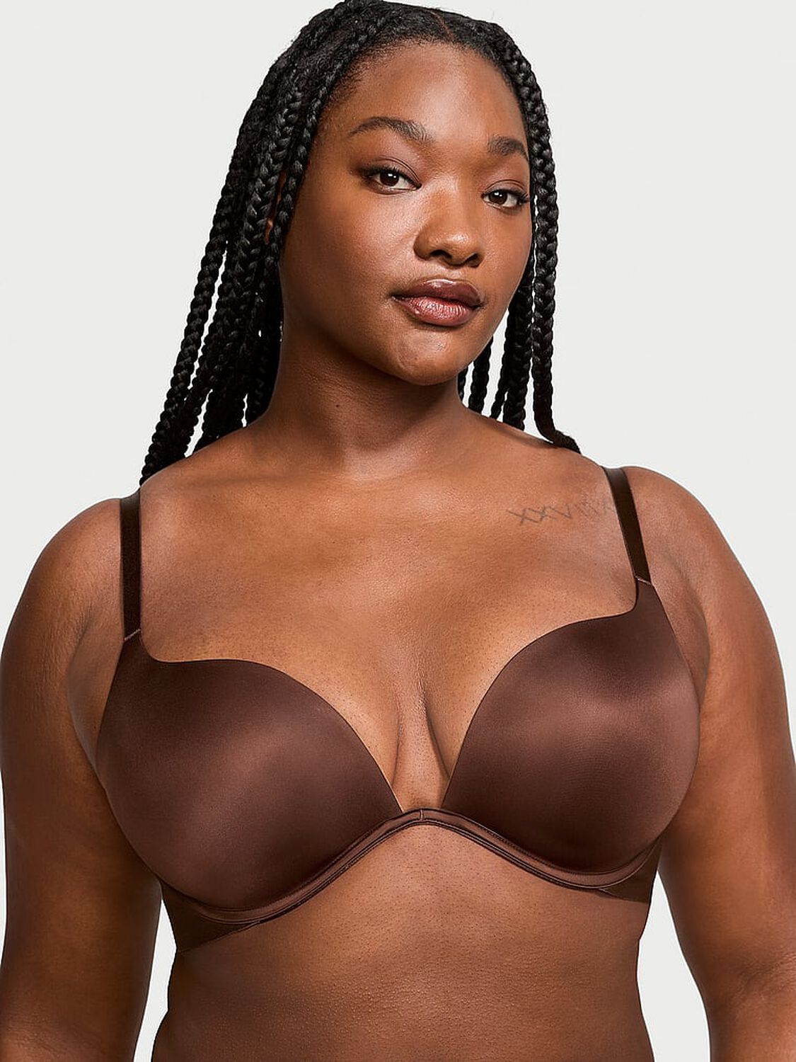 vs Victoria's Secret Bare Open Plunge Bra Ganache 1 of 4 