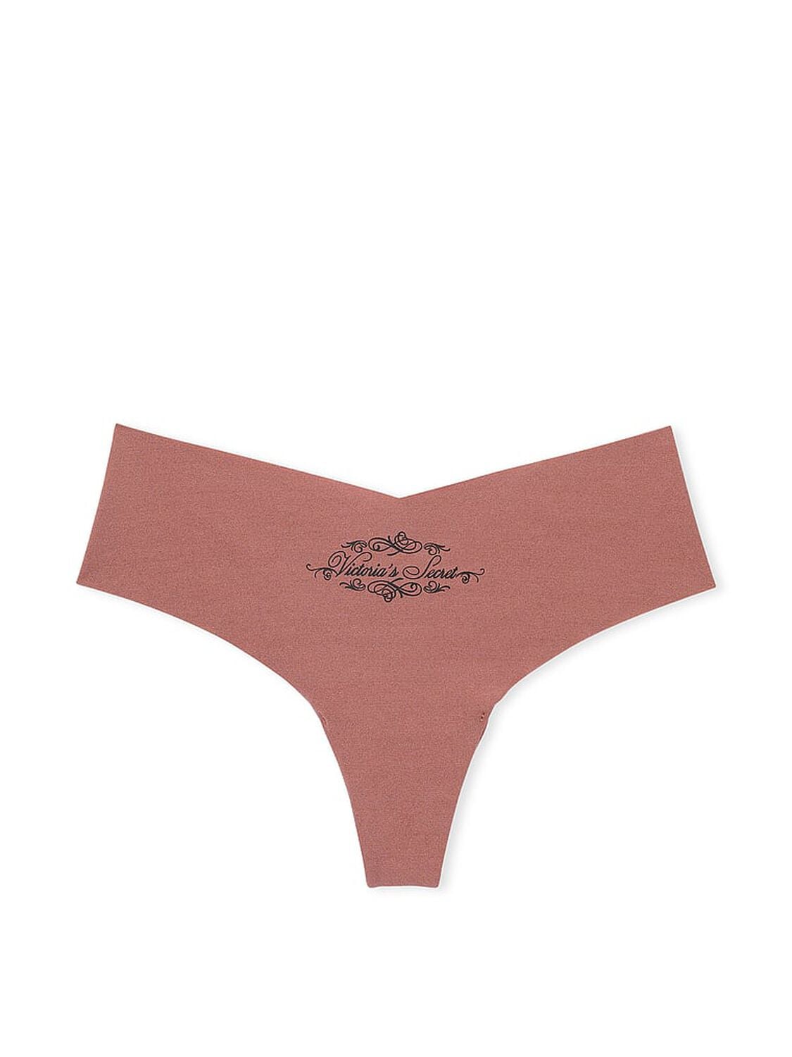 vs No-Show No-Show Thong Panty Vintage Rose Logo Script 3 of 3 