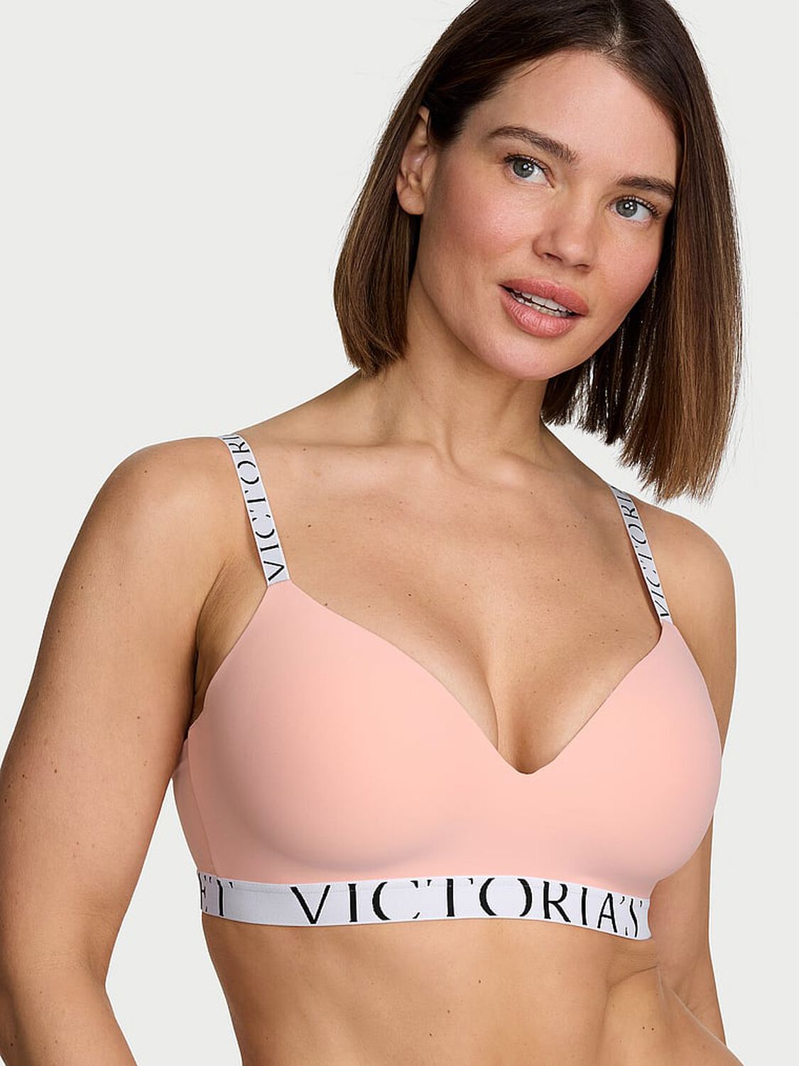 vs The T-Shirt The CoolBra&trade; Lightly Lined Wireless Pink Gin 1 of 3 