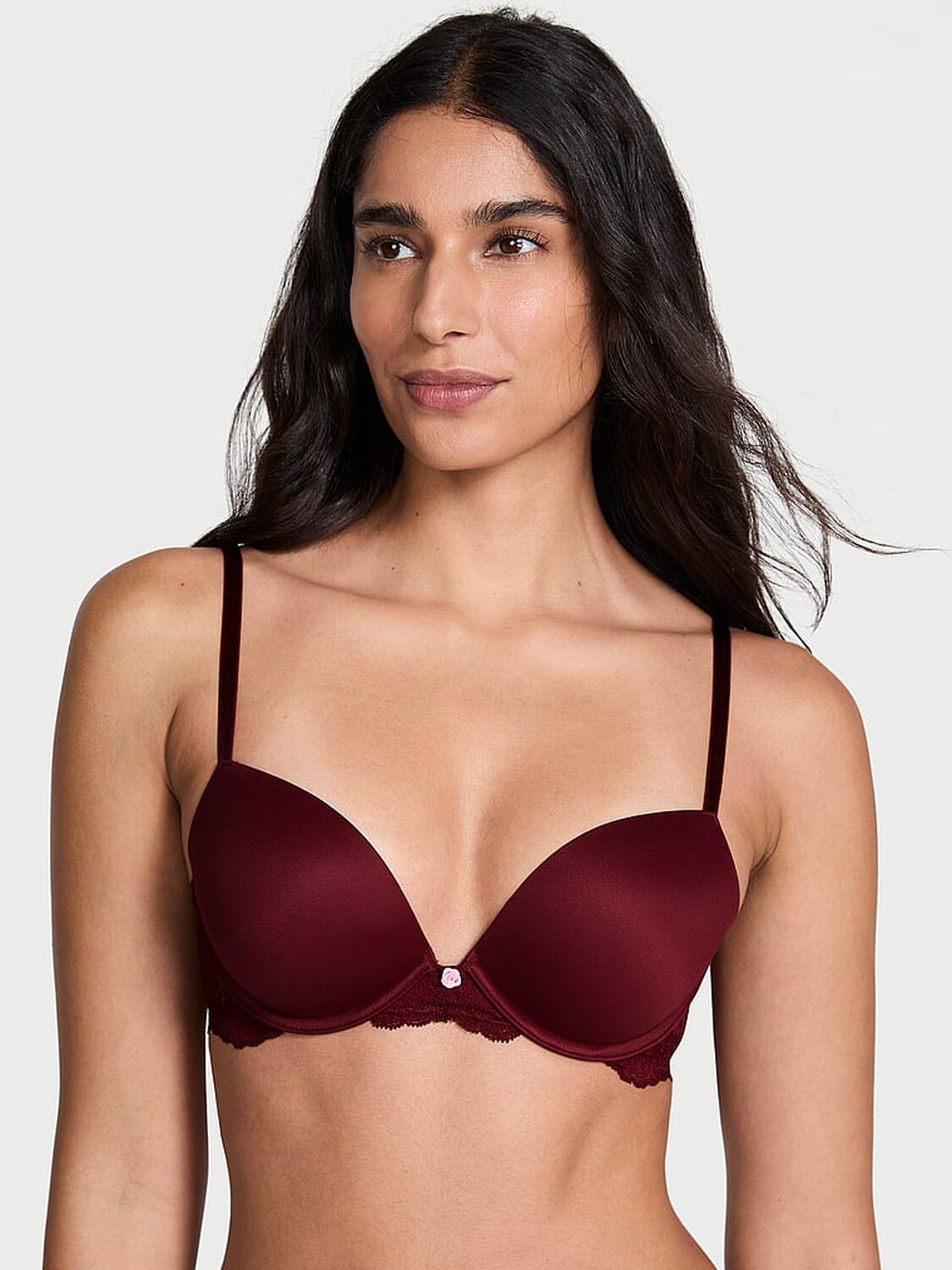 vs Dream Angels Smooth & Lace Push-Up Bra 1 of 2 