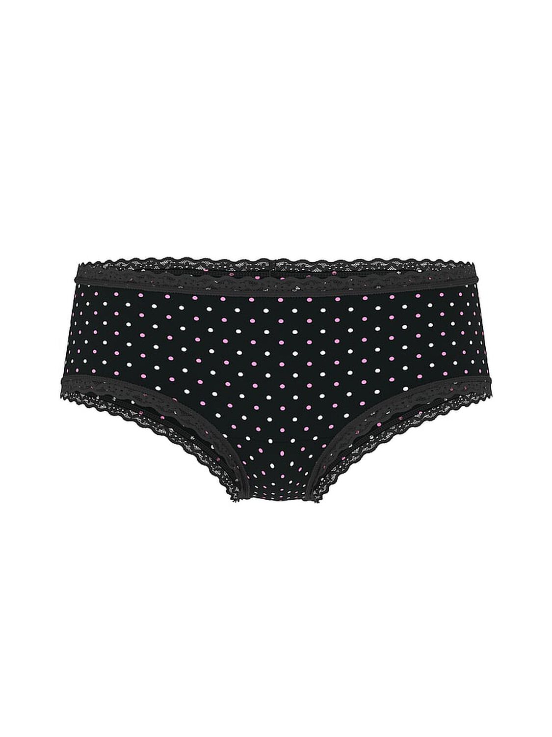 vs The Lacie Cotton Lace-Waist Cheeky Panty Black Dots 3 of 3 