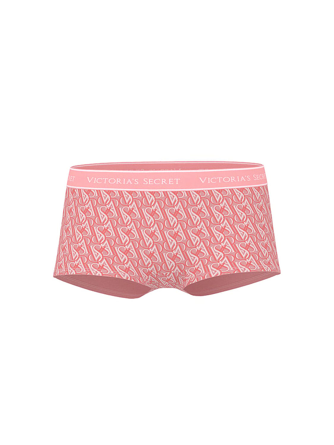 vs Cotton Logo Cotton Boyshort Panty Pretty Blossom Logos 3 of 3 
