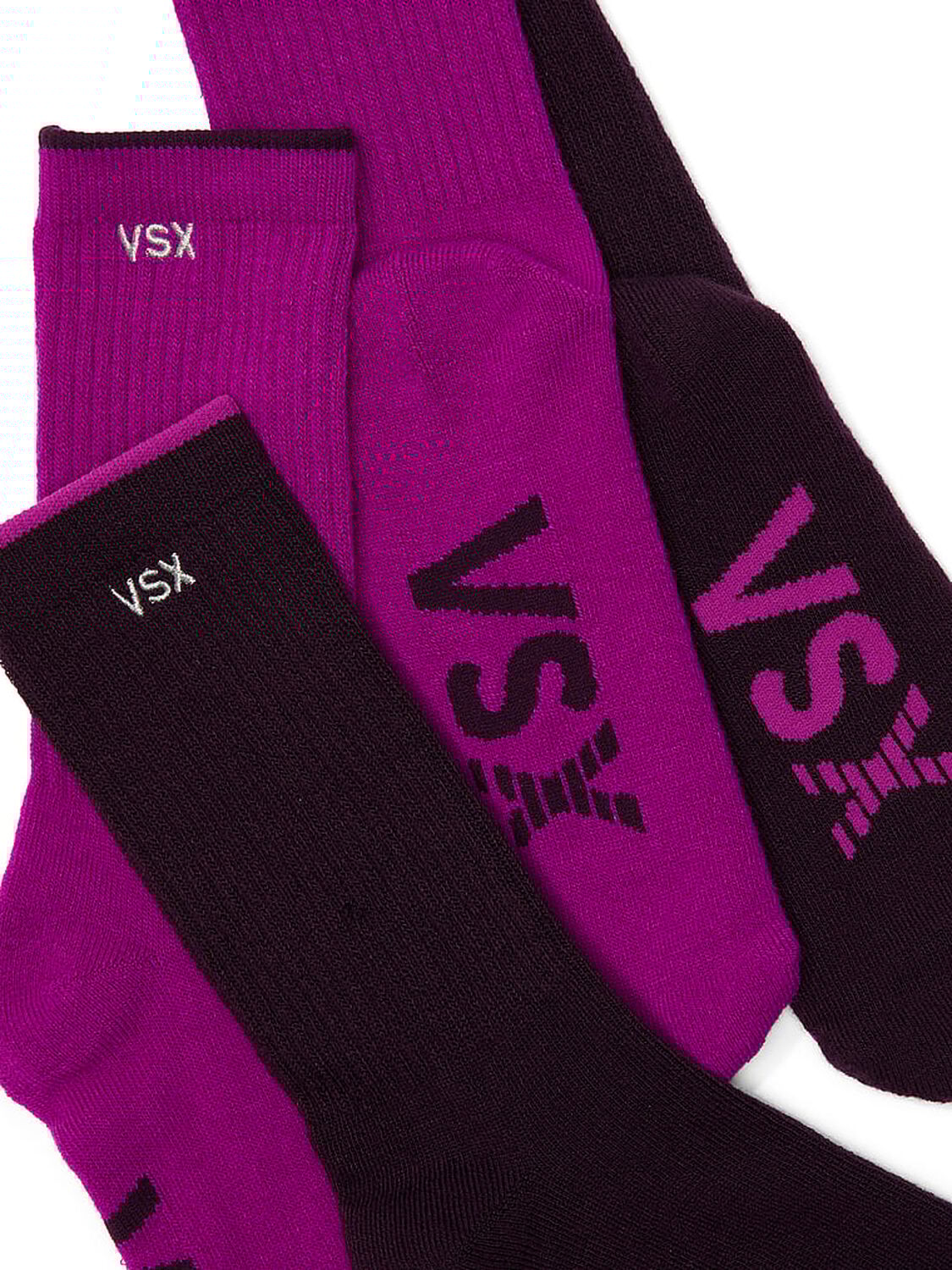 vs Victoria's Secret VSX 2-Pack Crew Socks Black 2 of 2 
