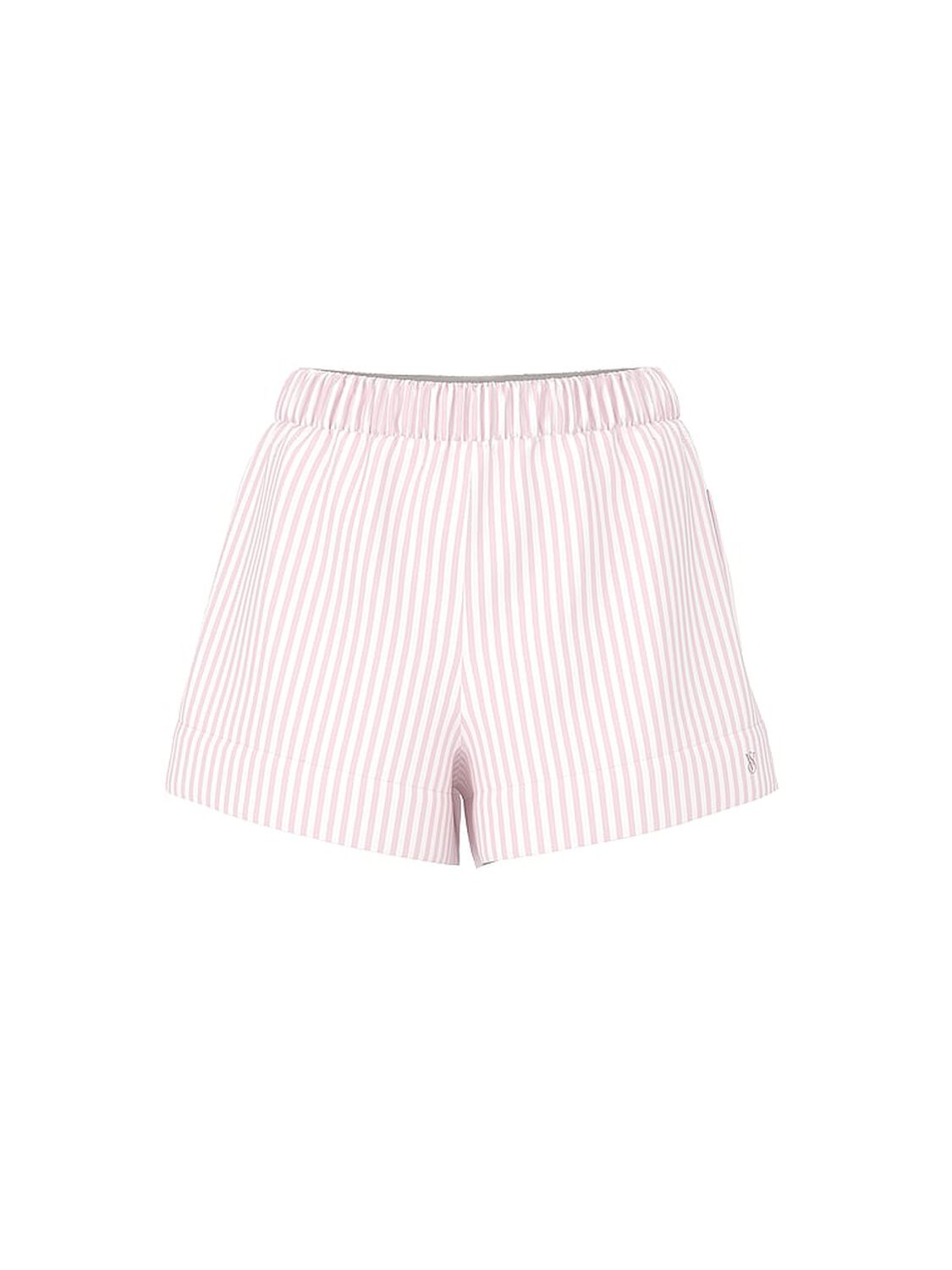 vs Victoria's Secret Swim Angel Essentials Linen Shorts Iconic Stripe 1 of 1 