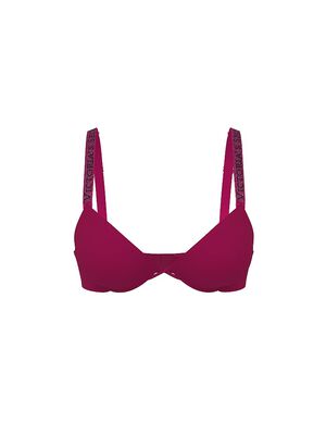 Logo Shine Strap Push-Up Bra