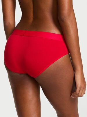 Logo Cotton Shine Patch Hiphugger Panty