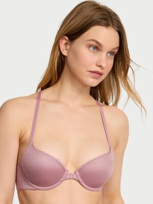 Lightly Lined Lace Racerback Demi Bra