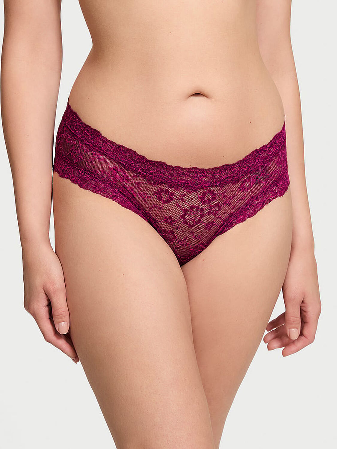 vs The Lacie Lace Cheeky Panty Plum Rouge 1 of 3 