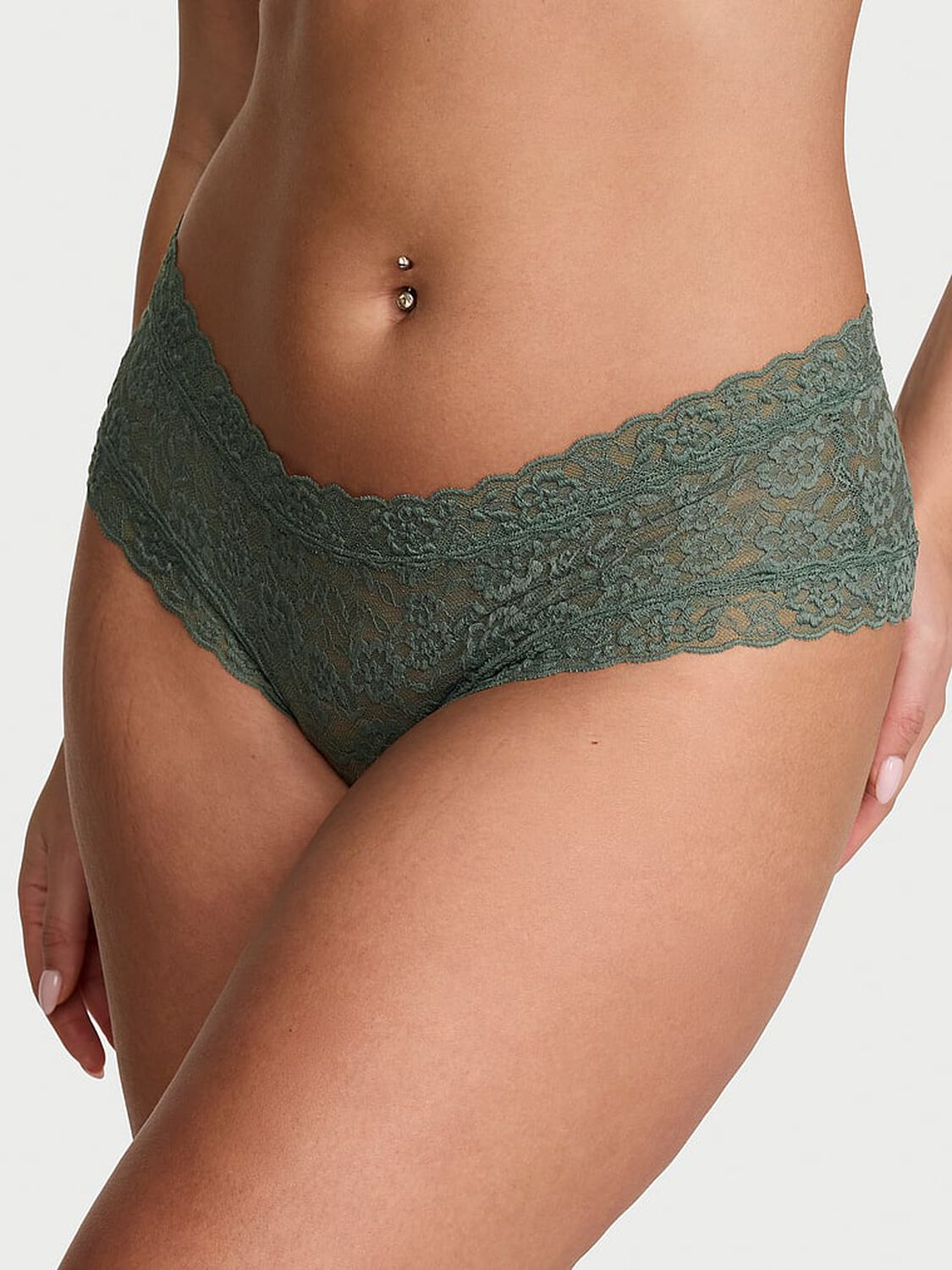 vs The Lacie Lace Cheeky Panty Faded Sage 1 of 2 