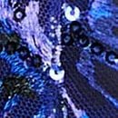 Party Floral Sequin Embroidery Lightly Lined Plunge Demi Bra, Blue Party Floral, swatch