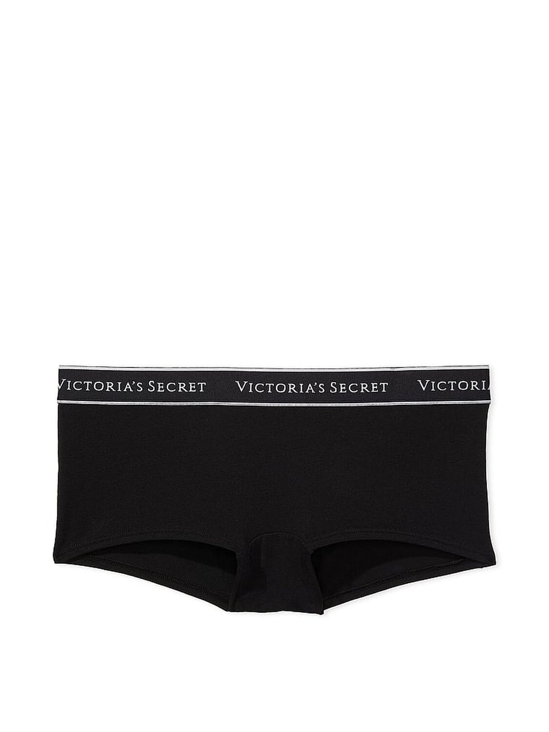 vs Cotton Logo Cotton Boyshort Panty Black 3 of 4 