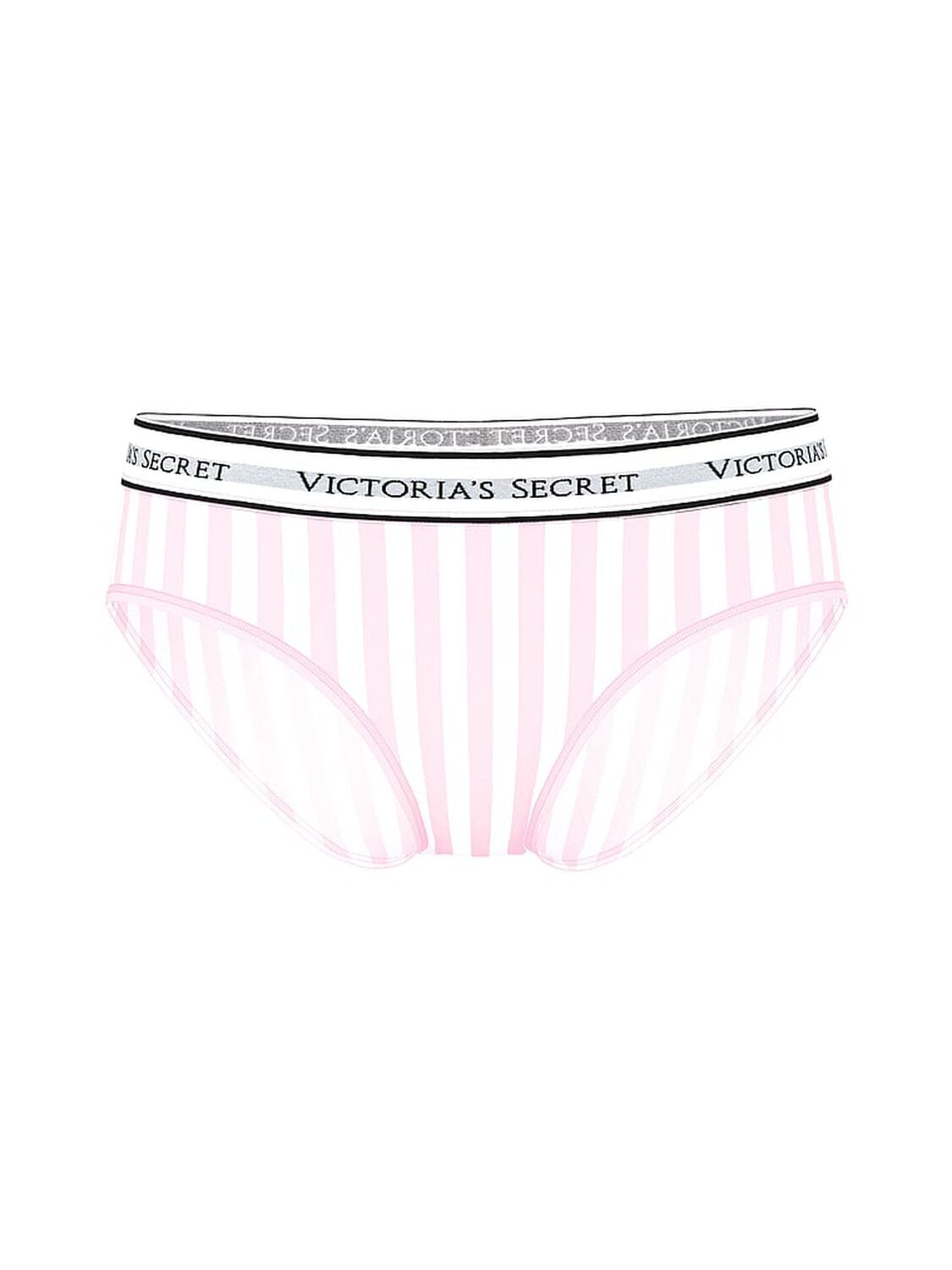 vs Cotton Logo Cotton Hiphugger Panty Pink Iconic Stripes 1 of 1 