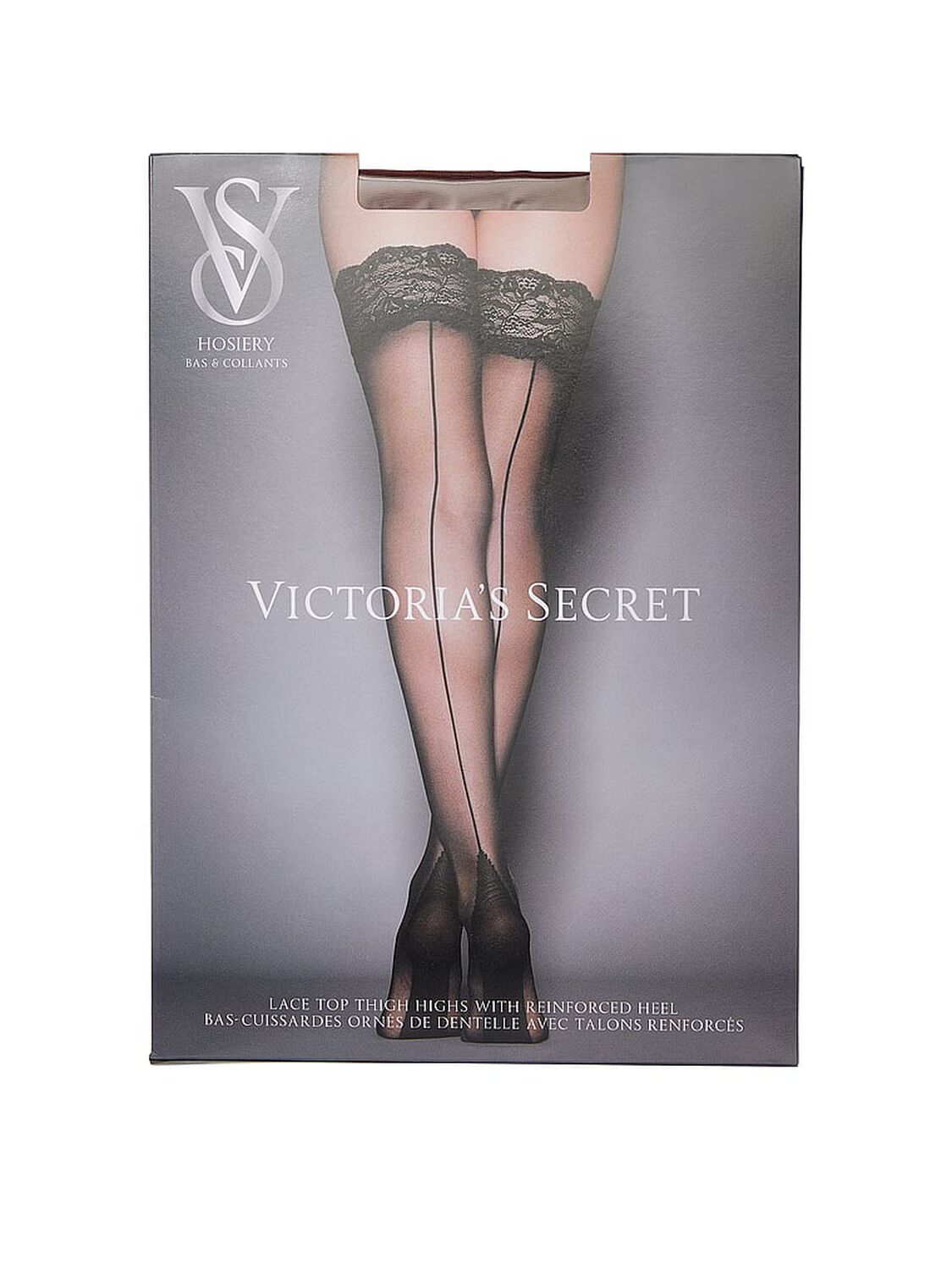 vs Very Sexy Lace Top Thigh Highs Burgundy Brown 3 of 4 