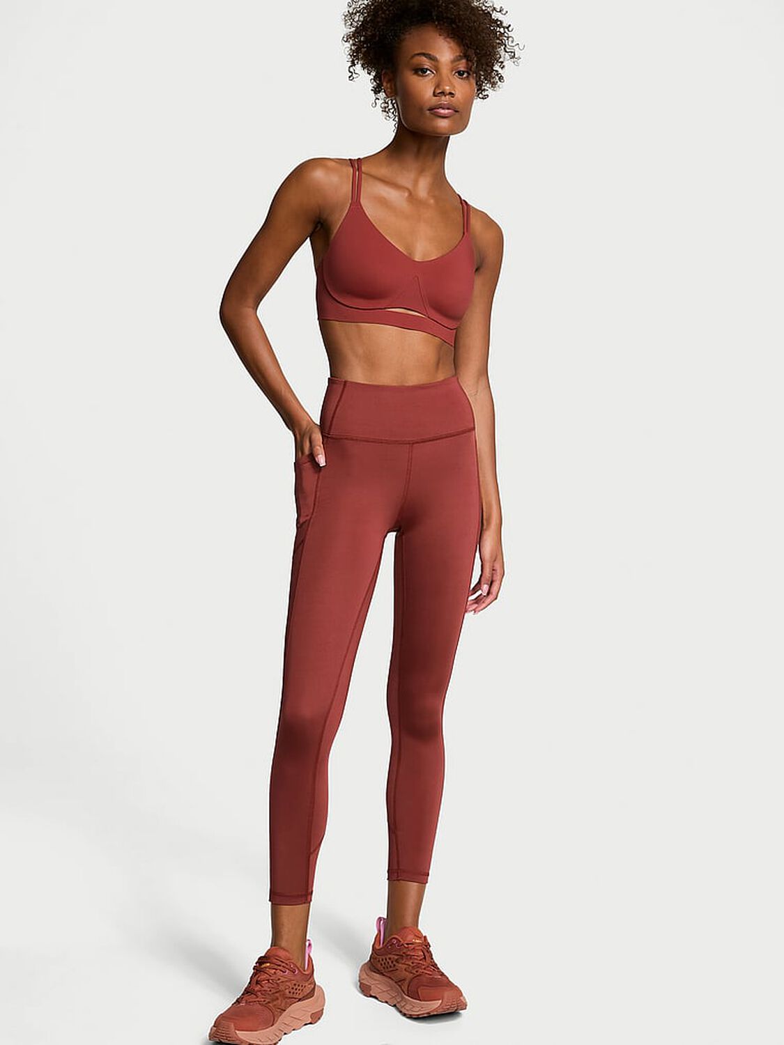 vs Vsx VSX Essential High-Rise Pocket Legging Russet 1 of 3 