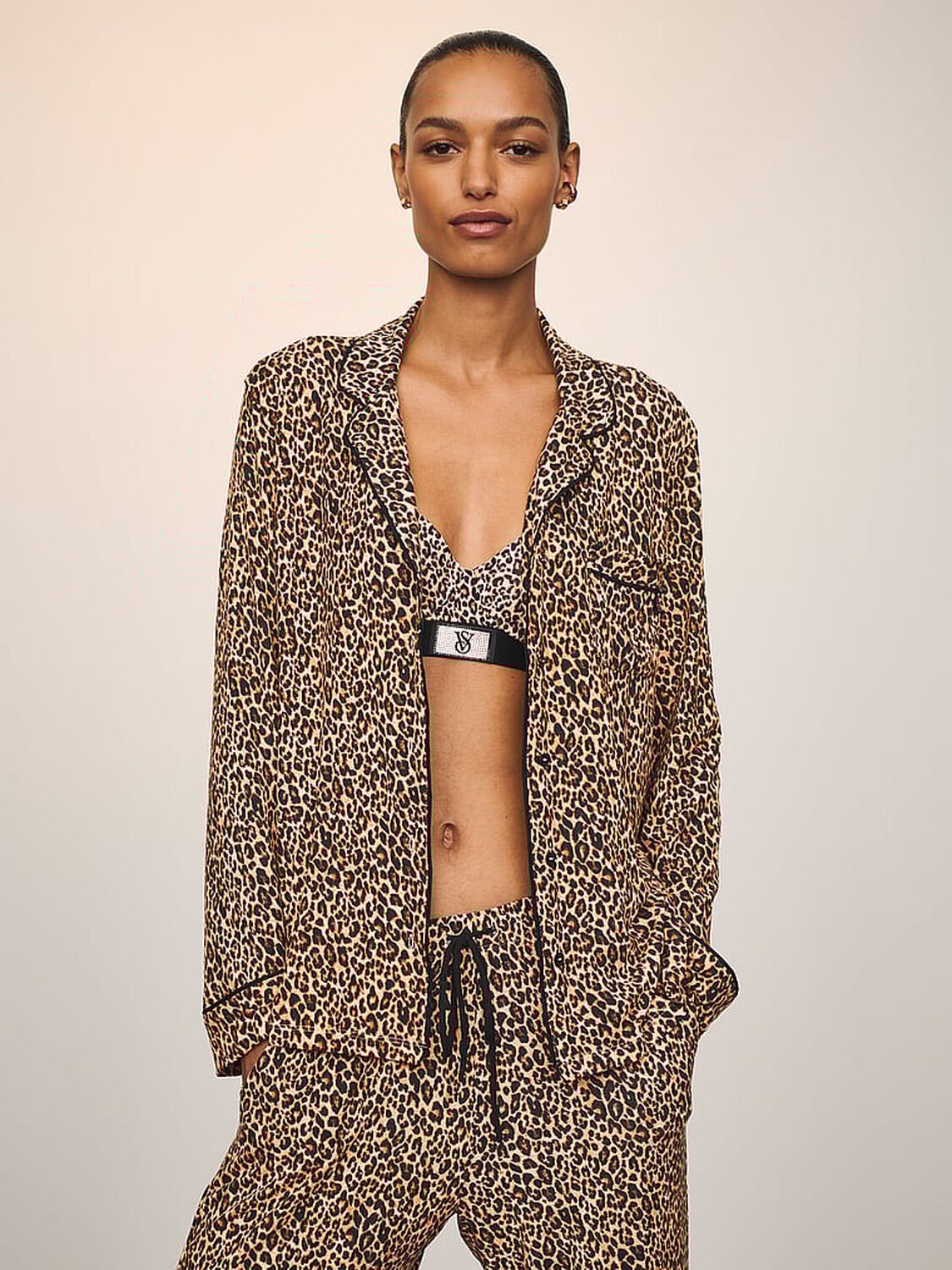 vs Victoria's Secret Modal Soft Long Pajama Set Print 3 of 3 