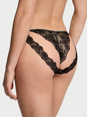 Sheer Shine Rose String Bikini Panty