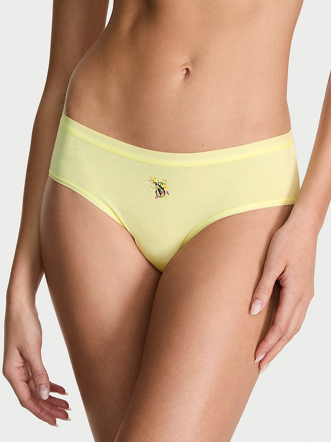 vs Victoria's Secret Stretch Cotton Hiphugger Panty Lemonade 1 of 3 