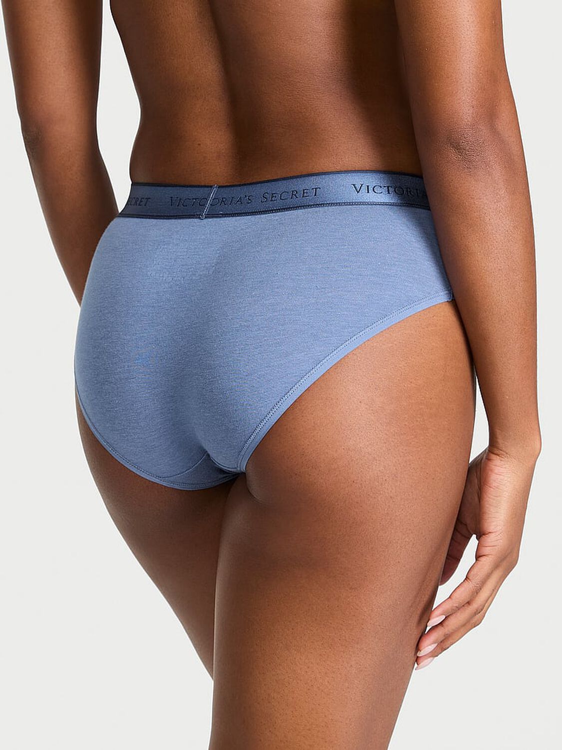 vs Cotton Logo Cotton Hiphugger Panty Moonlight Blue 2 of 3 