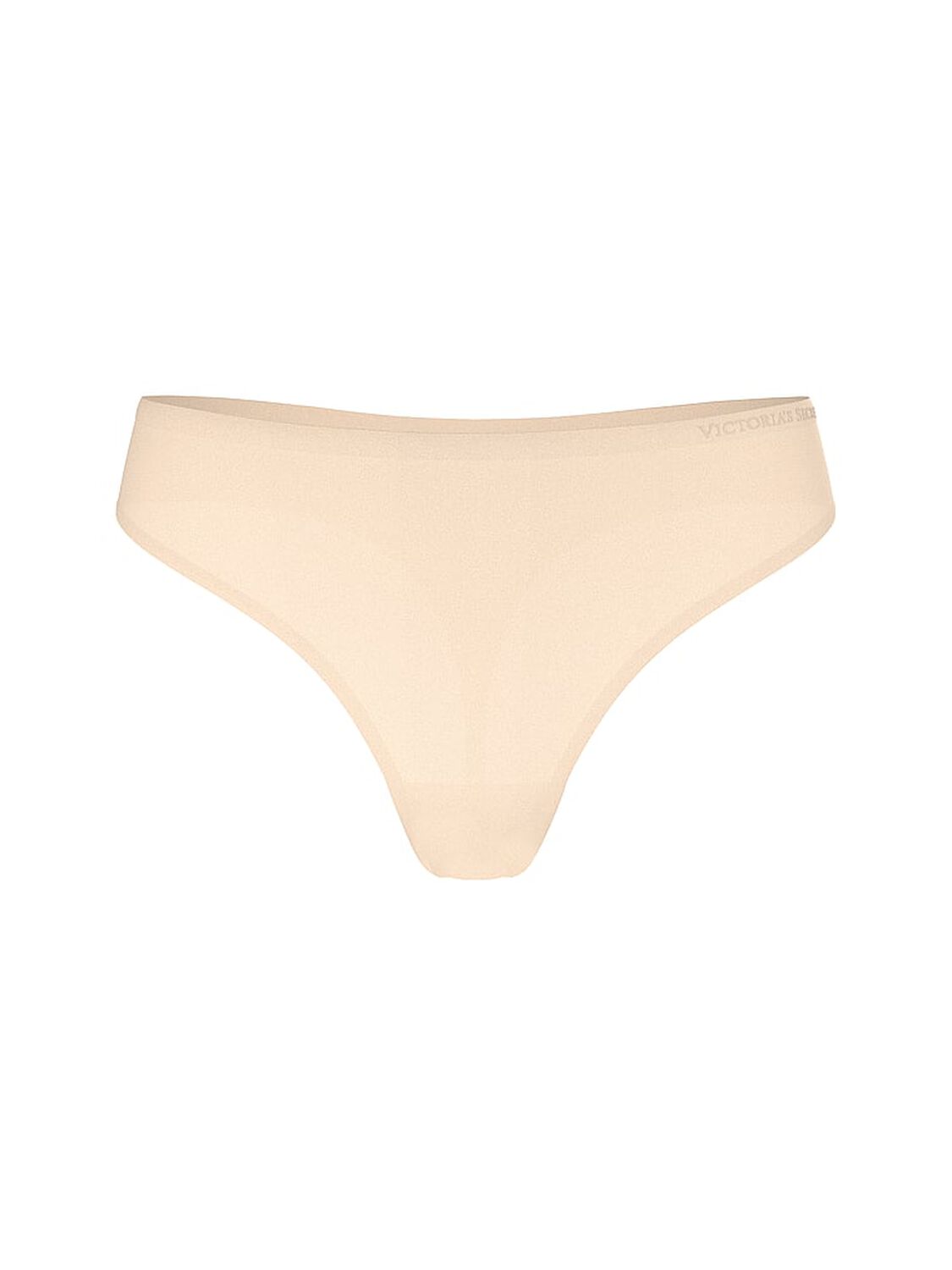 vs Body By Victoria Body by Victoria Flex Mid-Rise Thong Panty Marzipan 1 of 2 
