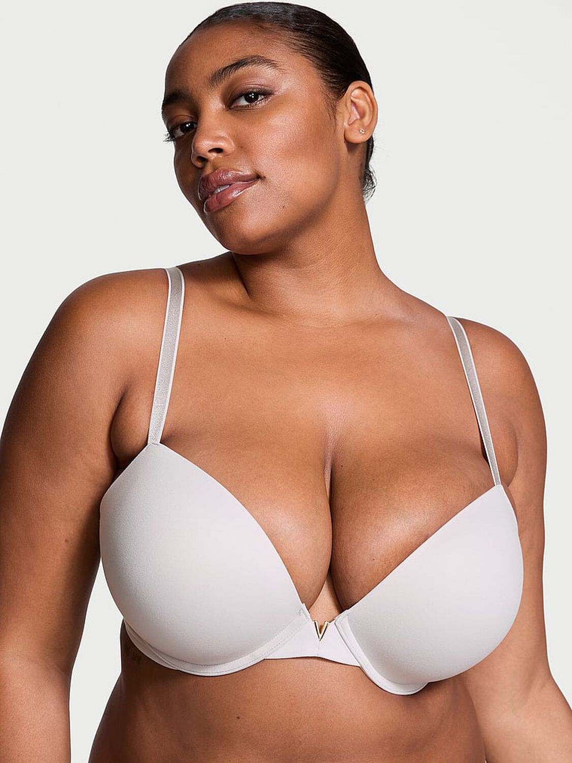 vs Dream Angels Smooth Push-Up Bra Silver Pearl 1 of 4 