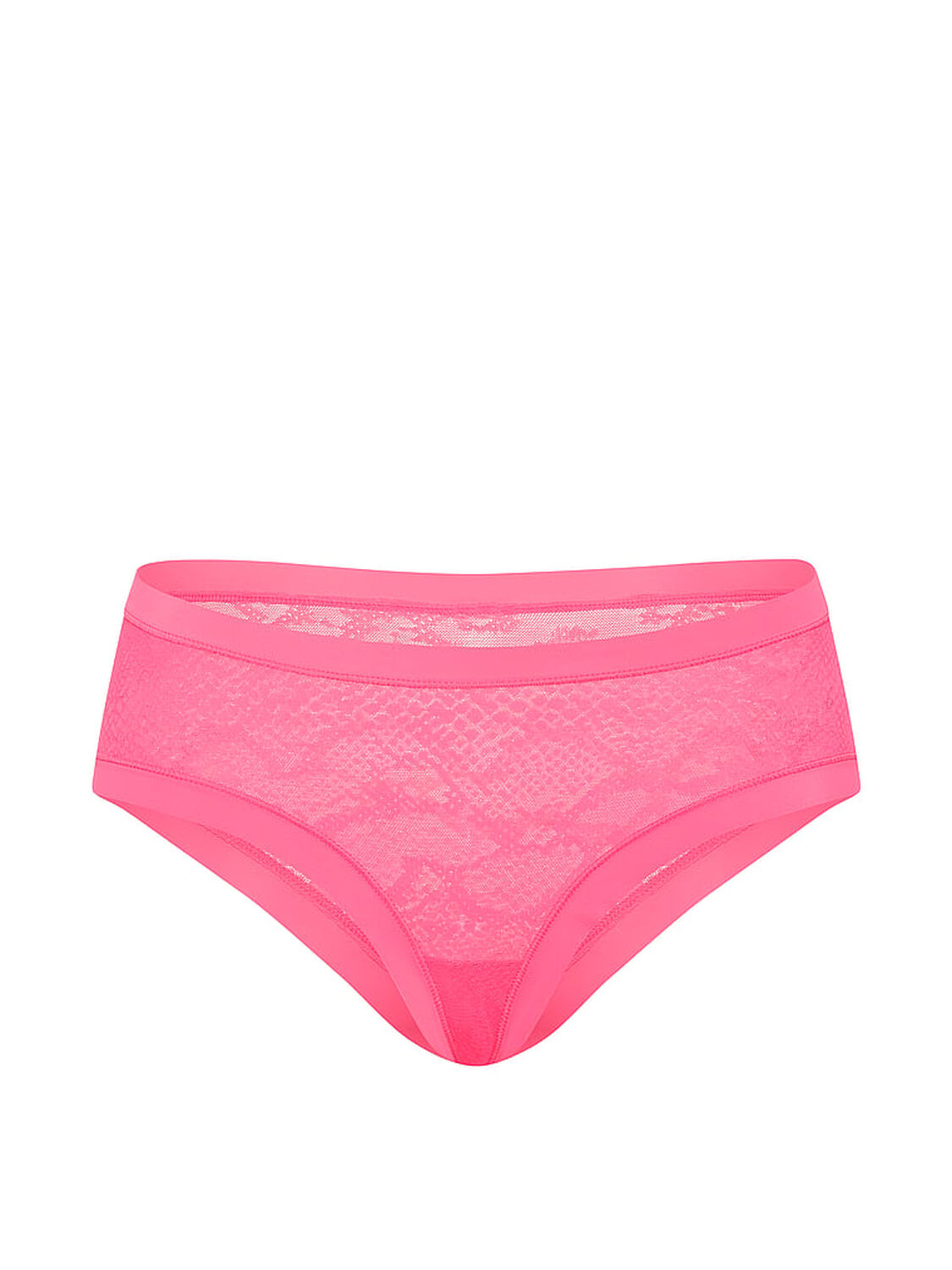 vs No-Show No-Show Snake Mesh Cheeky Panty Bombshell Pink 3 of 3 