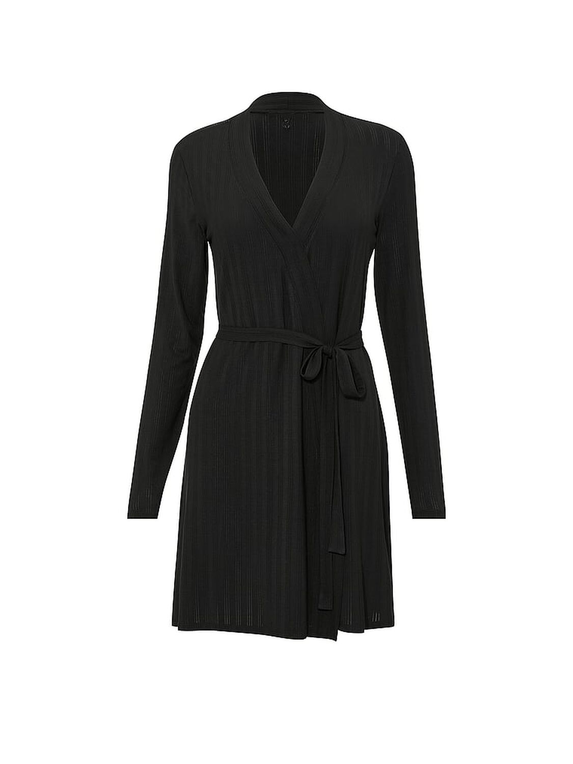 vs Victoria's Secret SoSoft&trade; Modal Ultra-Fine Short Robe Black 3 of 3 