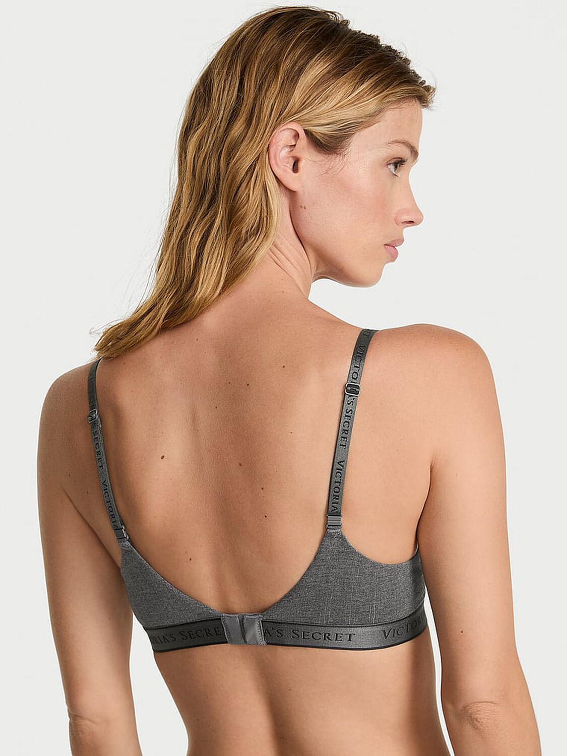 vs The T-Shirt Perfect Shape Ultra-Fine Modal Push-Up Bra Heather Anthracite 2 of 2 