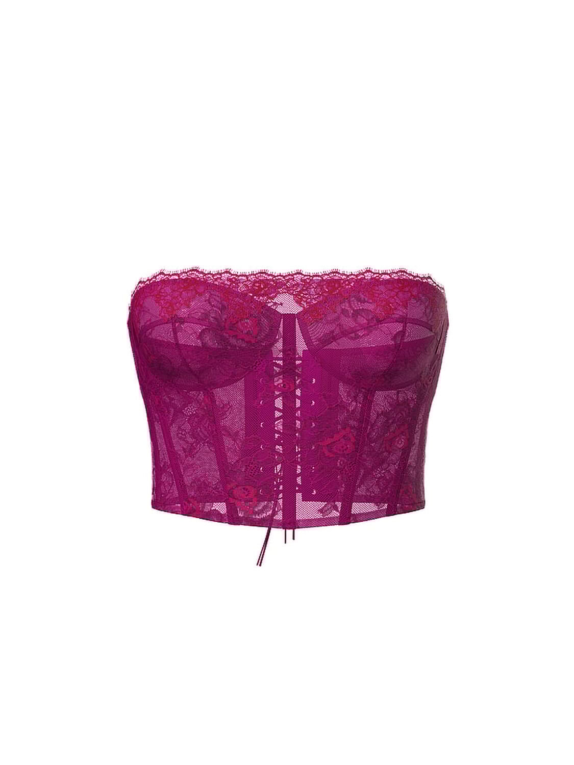 vs Very Sexy Rose Lace Strapless Corset Top Berrylicious 3 of 4 