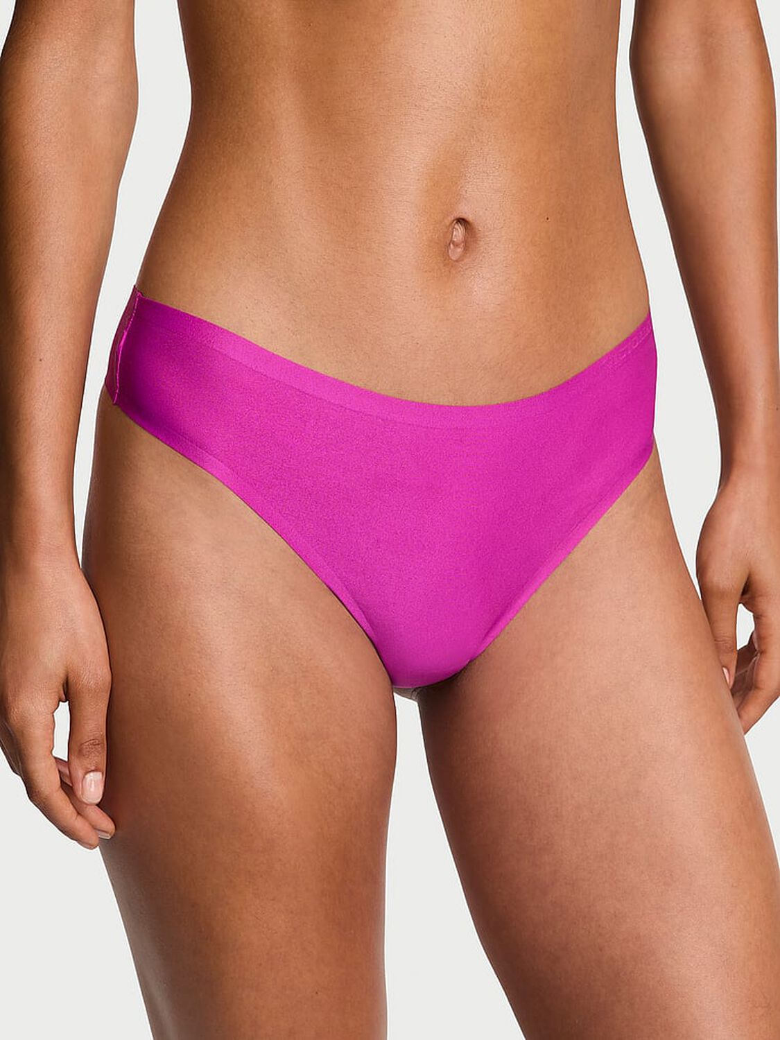 vs Body By Victoria Body by Victoria Flex Mid-Rise Thong Panty Allure Pink 4 of 4 
