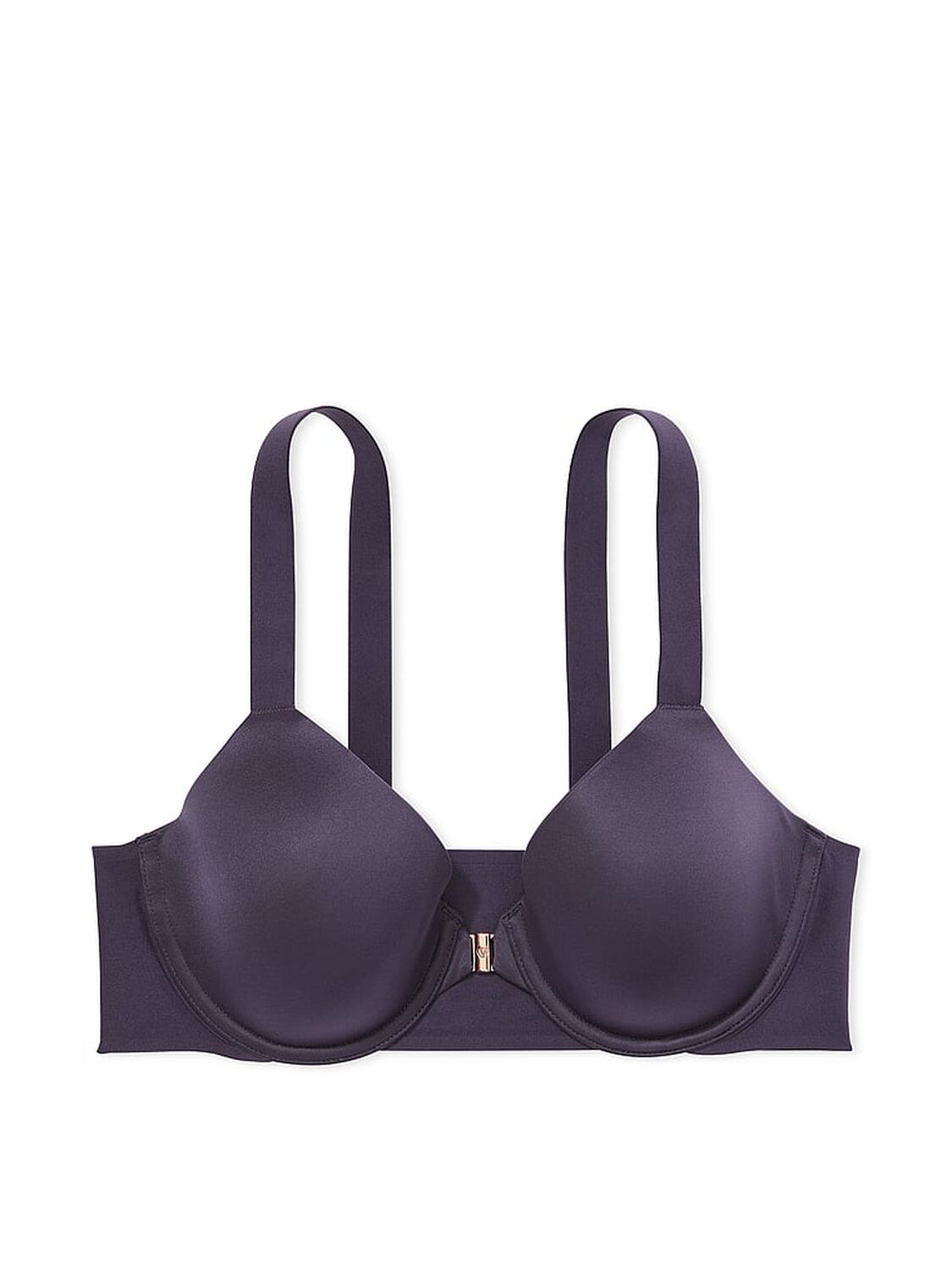 vs Body By Victoria Smooth Lightly Lined Front-Close Full-Coverage Bra Slate Blue 3 of 3 