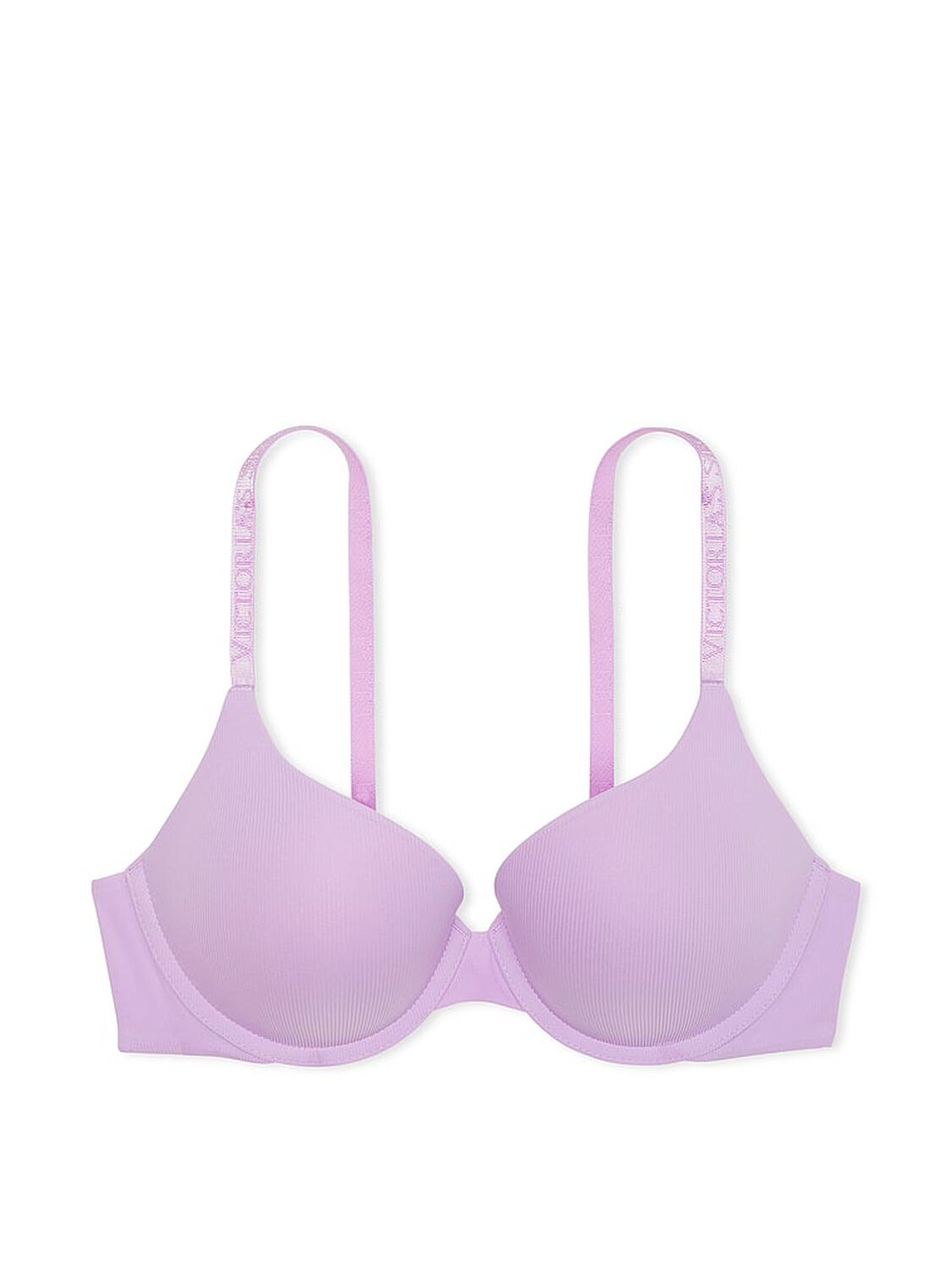 vs The T-Shirt Push-Up Perfect Shape Micro-Rib Bra Unicorn Purple 3 of 3 